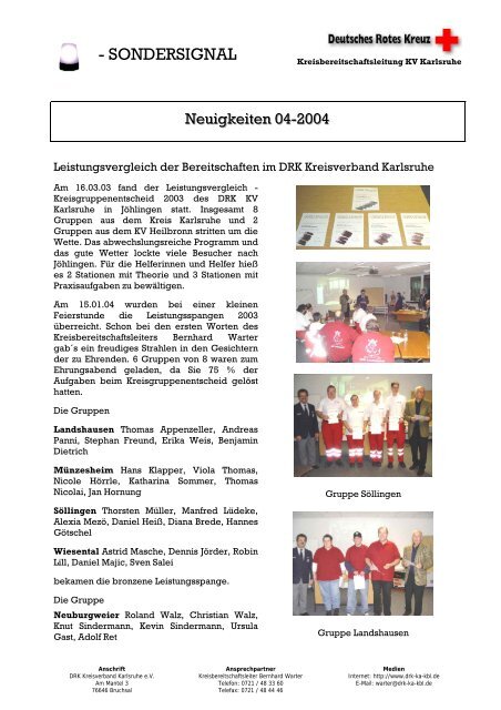 RM04 Verleihung Leistungsspangen 2003 - DRK ...