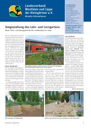 Landesverband Braunschweig Gartenfreunde eV Umgestaltung des ...