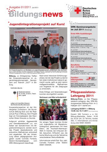 2011-01 DRK-Bildungsnews Juli 2011.indd - DRK Kreisverband ...