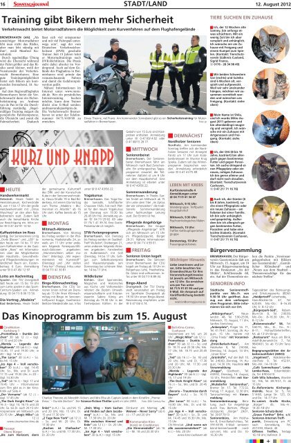 SJ-Ausgabe vom: 12. 08. 2012 - Sonntagsjournal