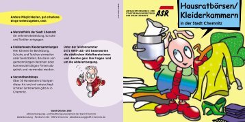Hausratbörsen/ Kleiderkammern - ASR