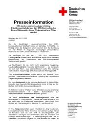 Presseinformation - DRK Landesverband Westfalen-Lippe e.V.