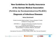 New Guidelines for Quality Assurance of the ... - INSTAND e.V.