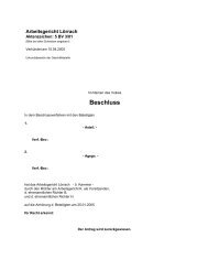 Beschluss - Justizministerium Baden-Württemberg