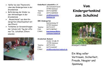 Vom Kindergartenkind zum Schulkind - Grundschule Basbeck