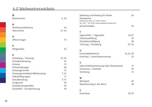 Familienwegweiser - Hansestadt LÜBECK