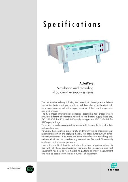 AutoWave - EM Test