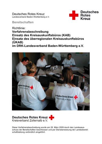 Verfahrensbeschreibung KAB - DRK Kreisverband Zollernalb e.V.