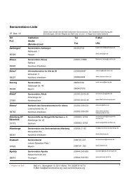 Liste aller Seniorenbüros - Bundesarbeitsgemeinschaft ...