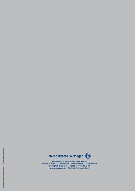 Leistungsbilanz 2008 - Norddeutsche Vermögen Holding