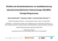 INSTAND ICBS Richtlinie der Bundesärztekammer ... - INSTAND eV