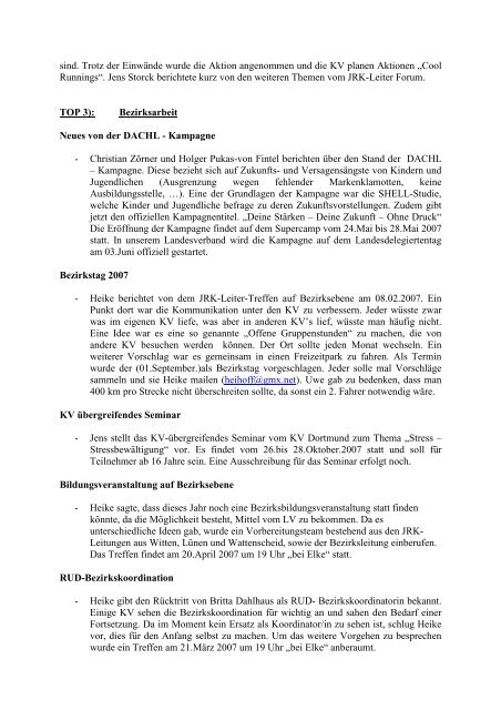 Protokoll der Bezirksversammlung vom 28.02.2007