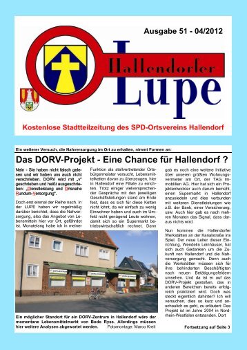 LUPE51-Online - SPD-Hallendorf