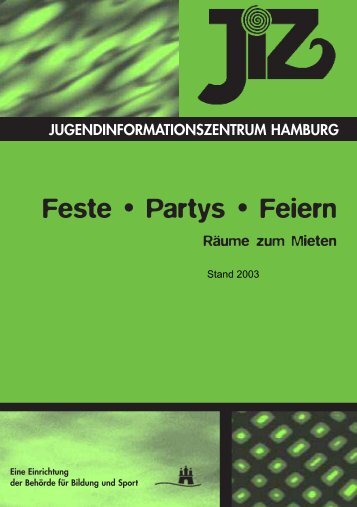 Feste • Partys • Feiern - Räume zum Mieten (Stand 2003) - Jiz