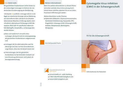 Cytomegalie-Virus-Infektion (CMV) in der ... - Endokrinologikum
