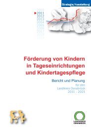 Förderung von Kindern in Tageseinrichtungen und Kindertagespflege