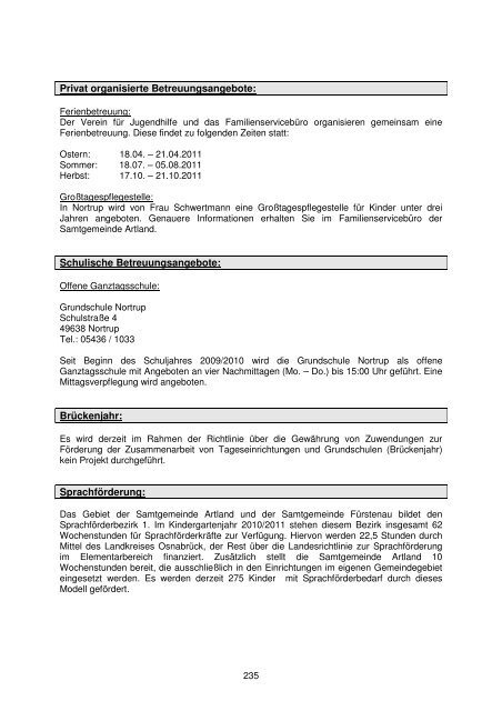 Förderung von Kindern in Tageseinrichtungen und Kindertagespflege