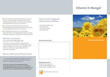 Vitamin D-Mangel - Endokrinologikum