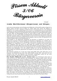 Liebe Werthhovener Bürgerinnen und Bürger, - Bürgerverein ...