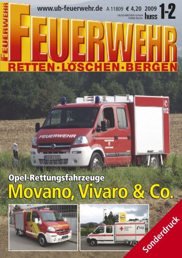 Movano, Vivaro & Co. Opel Rettungsfahrzeuge