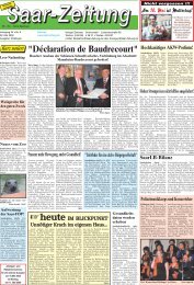 02.05.2009 - Saar-Zeitung
