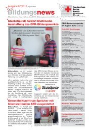2012-07 DRK-Bildungsnews August 2012.indd - DRK Kreisverband ...