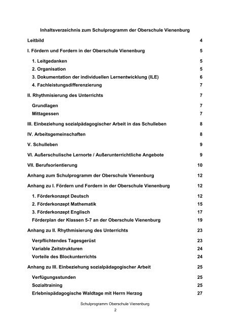 Unser Schulprogramm als .pdf - Oberschule Vienenburg