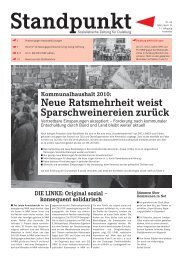 Neue Ratsmehrheit weist Sparschweinereien zurück - Die Linke ...