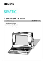 SIMATIC Programmiergerät PG 740 PIII Betriebsanleitung