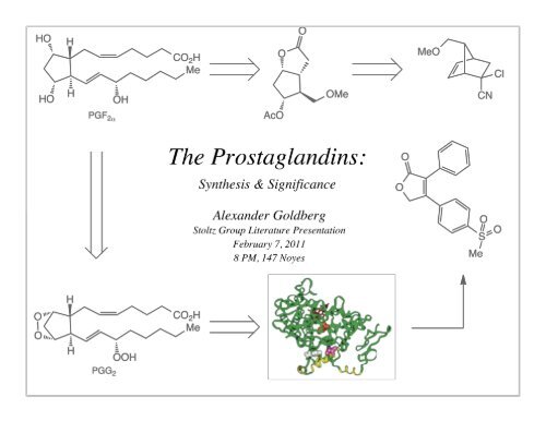 Prostaglandin Nomenclature - The Stoltz Group