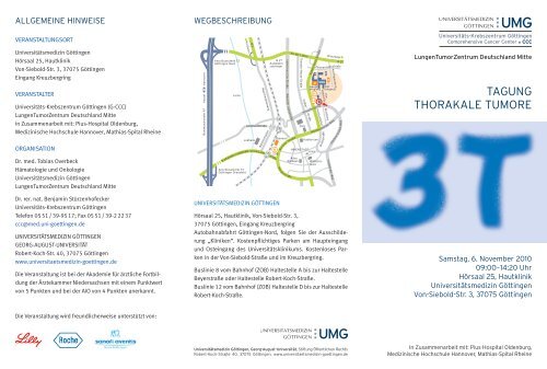 Flyer zur Veranstaltung - Hämatologie und Onkologie