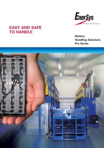 Sales brochure Batterie Handling - EnerSys-Hawker