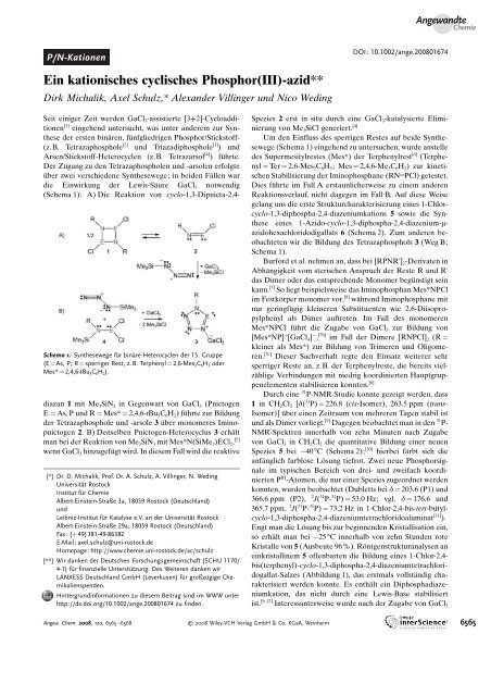 Darstellung und Charakterisierung neuer niedrigkoordinierter ...