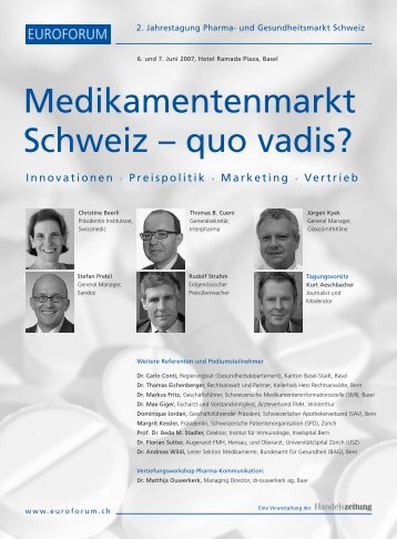 Medikamentenmarkt - Pharmaagentur dr-ouwerkerk ag - your ...