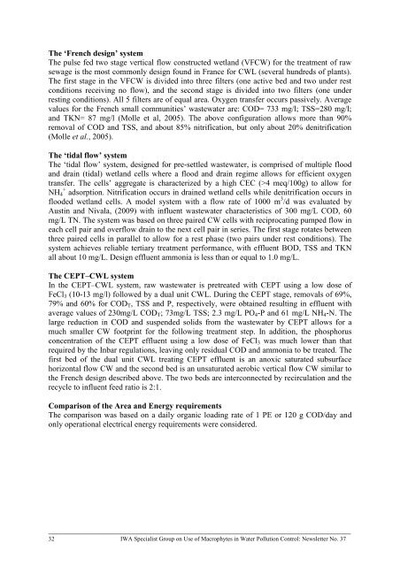 Specialist Group on Use of Macrophytes in Water Pollution ... - IWA