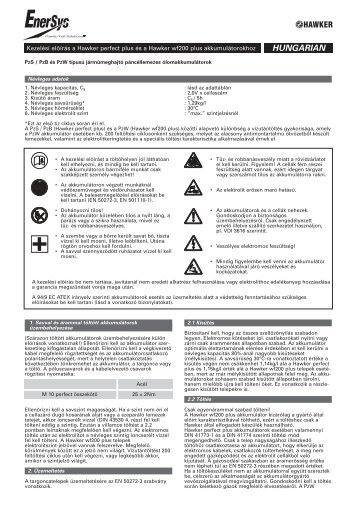 HUNGARIAN - EnerSys-Hawker