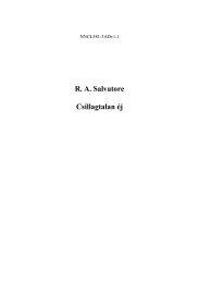 R. A. Salvatore Csillagtalan éj - Dzsoze oldala