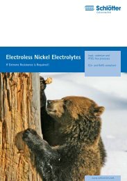 Electroless Nickel Electrolytes - schloetter.de