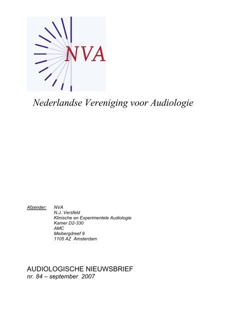 Nederlandse Vereniging voor Audiologie - Ned.Ver.Audiologie