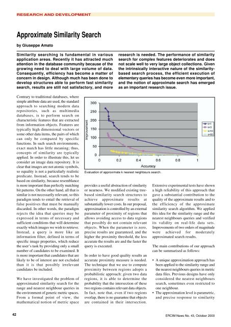 Bioinformatics Biocomputing - Ercim