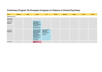 Preliminary Program 7th European Congress on ... - Oud Consultancy