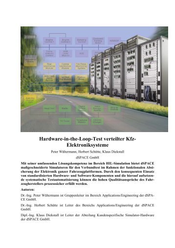 Hardware-in-the-Loop-Test verteilter Kfz- Elektroniksysteme - dSPACE
