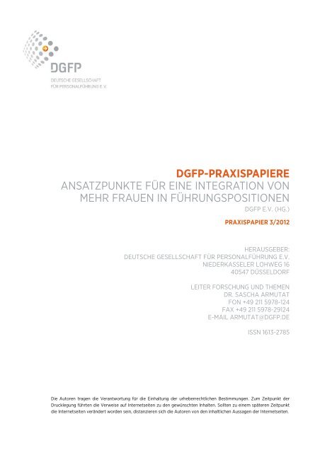 Ansatzpunkte für eine Integration von - Deutsche Gesellschaft für ...