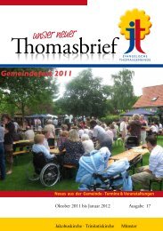 Gemeindebrief als pdf-Datei - Evangelische Thomasgemeinde