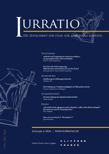 Die Zeitschrift für stud. iur. und junge Juristen - Iurratio