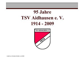 Chronik - TSV Aidhausen e. V.