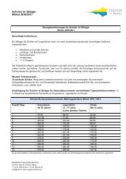 Formular Schulen im Skilager - Engadin St. Moritz