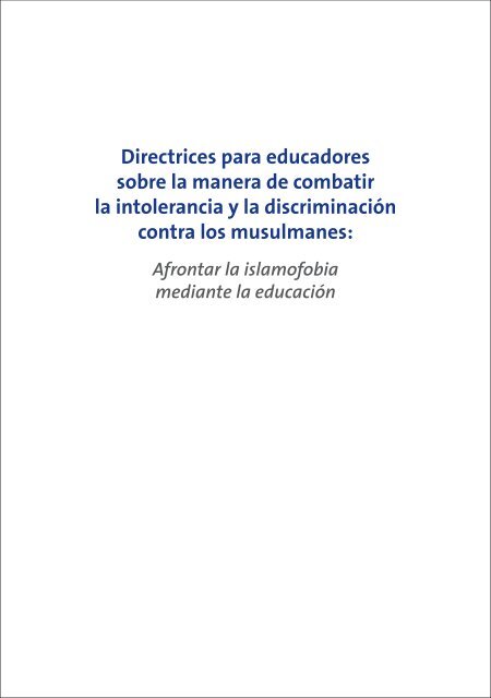 Directrices para educadores sobre la manera ... - unesdoc - Unesco