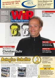 0 61 52 - 5 44 93 oder: 01 72 - Das WIR-Magazin im Gerauer Land