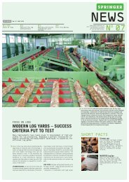 modern log yards - Springer Maschinenfabrik AG